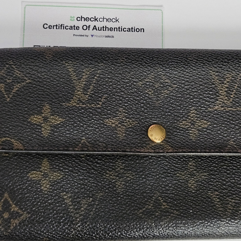 LOUIS VUITTON Vintage Brown Monogram Wallet With COA - Picture 16 of 16